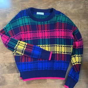 Super Cozy Urbant Outfitters colourful knit sweater size M